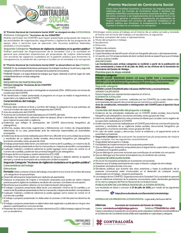  PREMIO NACIONAL CONTRALORIA SOCIAL